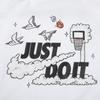 Nike T-Shirts Herren Weiß Rundhals Mäßig Gerader Schnitt DZ2696-100