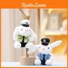 Delightful Plush Rabbit Keychain Police And Firefighter Doll Suitable Gift Kid