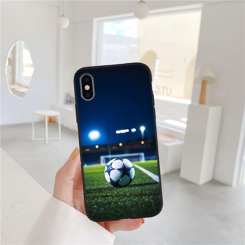 CJ55 Football Soccer Soft Shell Phone Case for Samsung Galaxy S20 S21 S22 Ultra FE + Plus A21S A22 A24 A25 A26 A30 A30S A31