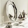 Embossed Cake Tray Stainless Steel Storage Plate New Dessert Plate  Home Decoration