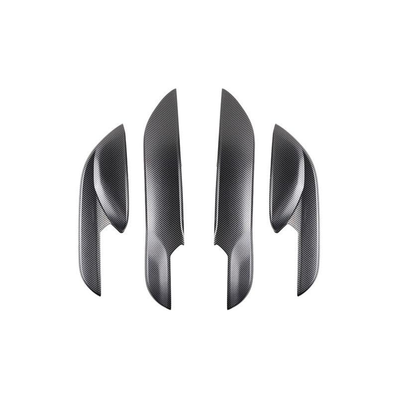 TADOKAPATU Door Kick Door Kick Door Trim Door Panel Door Stain and Scratch Interior Interior ABS 4 Carbon Fiber Compatible with Toyota Prius 60 Series