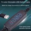 USB Aquarium LED Clip-On Fischbehälterleuchte Klein Vollspektrum 360° Drehung Helligkeit 10-stufige Einstellung Pflanzenwachstumslicht