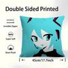 Anime Hatsune Miku Personalized Pillow Cover Kids Bedroom Wild Party Decor Pillowcase Kid Birthday Shower Gift