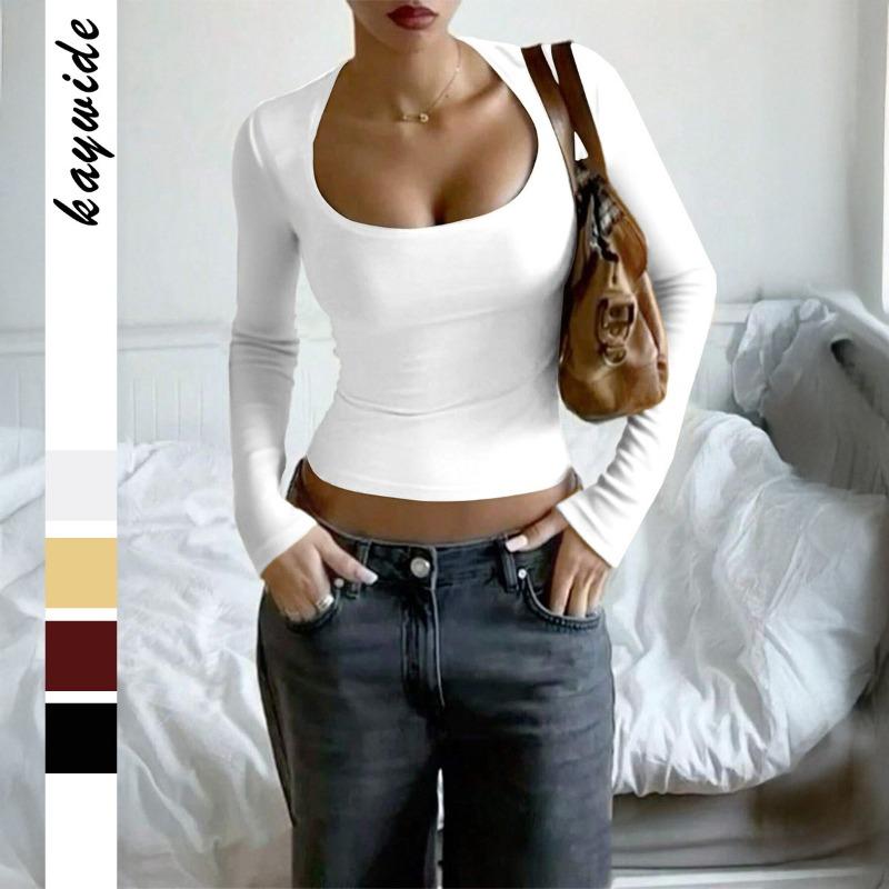 Long-sleeved Slim Vest T-shirt Women's Autumn and Winter 2025