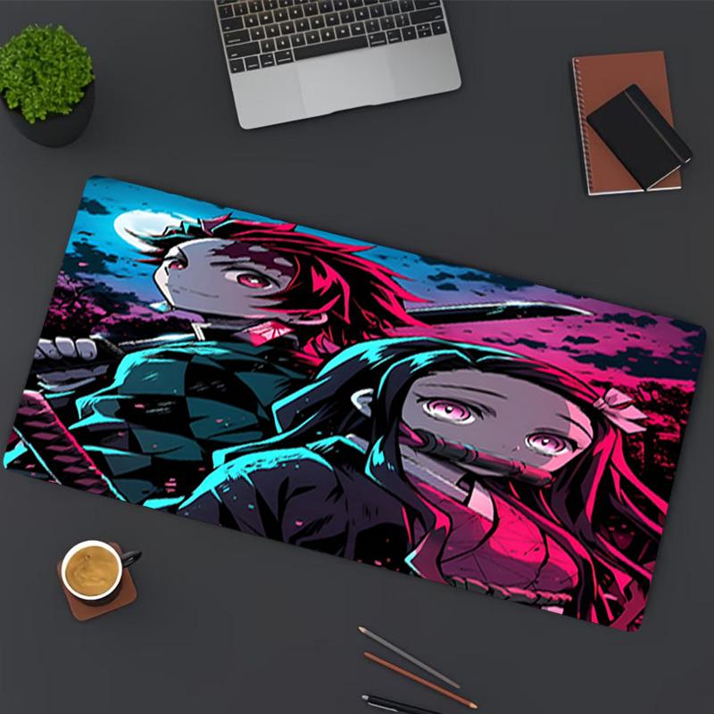 Demon Slayer Print Mouse Pad, for Keyboard Pad Laptop PC Mat for Office Home Use, Desk Decor, Perfect Birthday Gift for Gamers