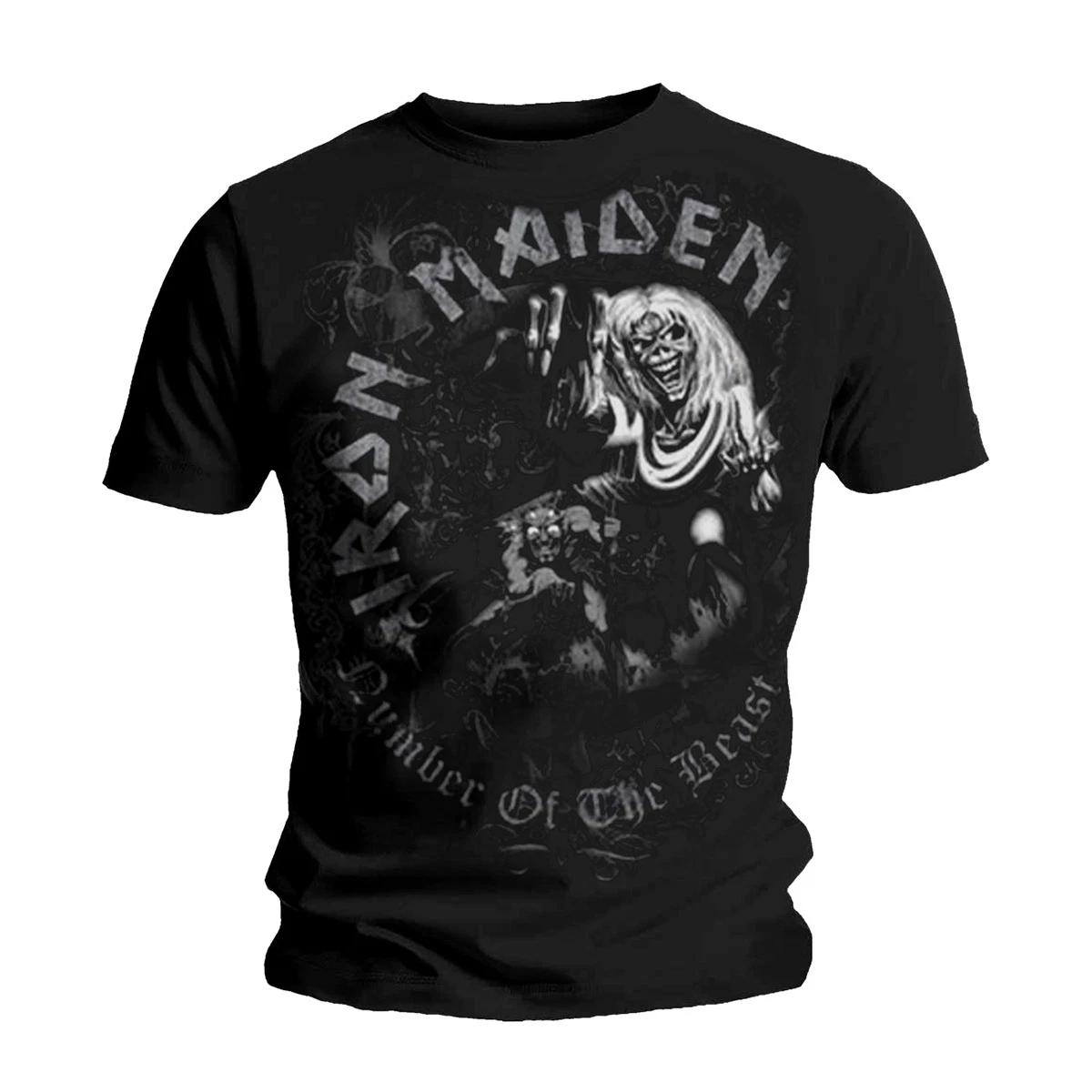 Официальная унисекс футболка Iron Maiden Number of the Beast Моно S