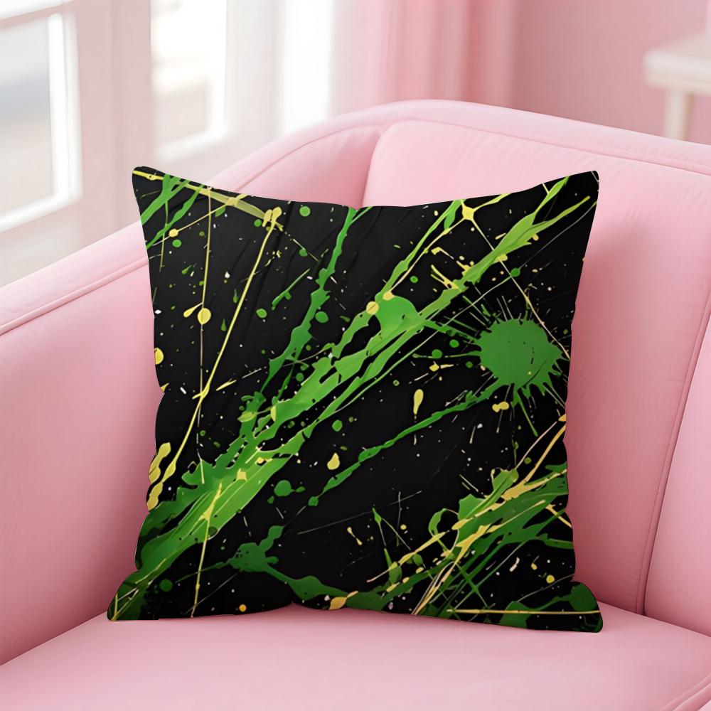 Abstrakte Kunst JJackson PPollock Kissenbezug Kissenhülle Weicher Freundlicher Stoff Verdeckter Reißverschluss