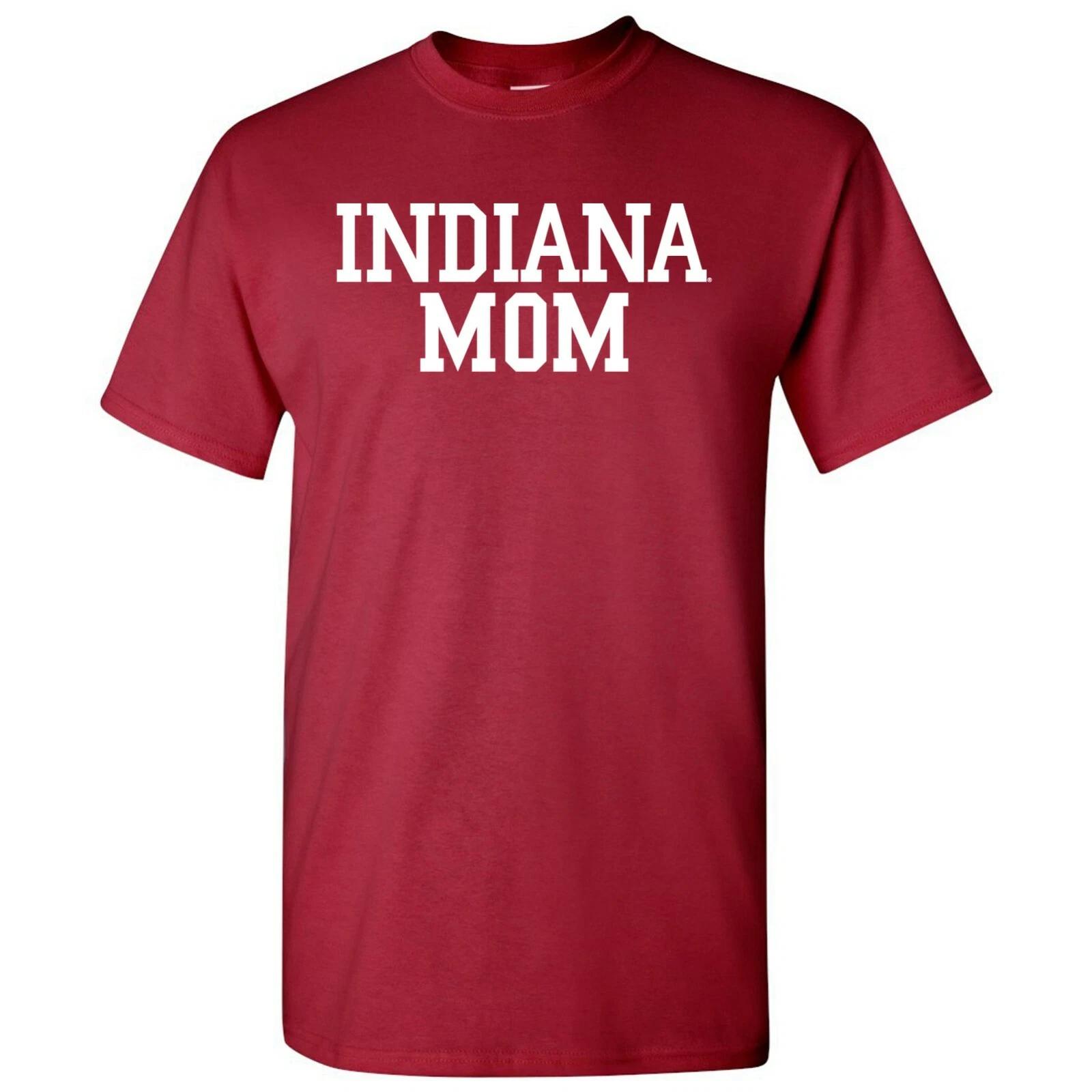 Indiana Hoosiers Mom Basic Block T-Shirt - Cardinal S