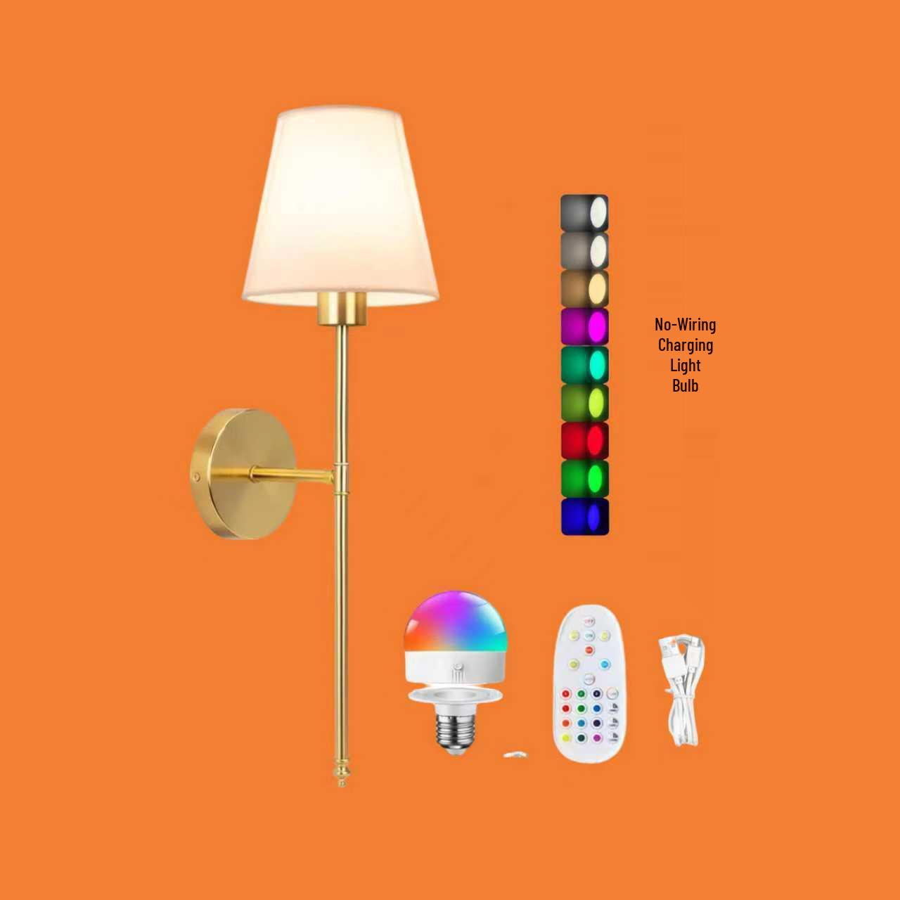 

Retro Iron Art Wall Light – Creative American Style Matte Black