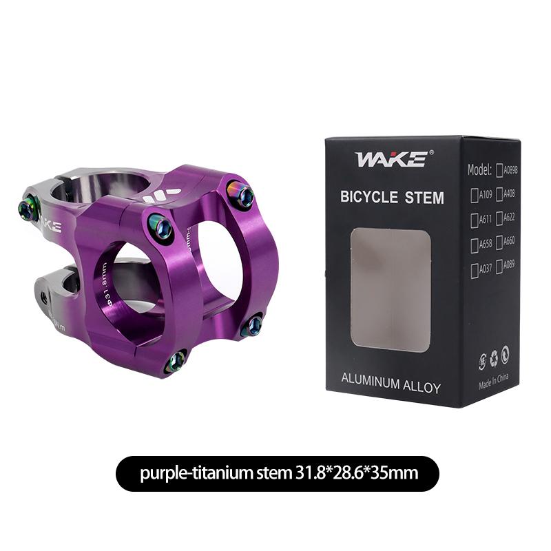 Wake Mtb Power Stem Road Bike Mountain Bicycle Bridge Short Power 31.8mm 35mm Road Handlebar Table Adjustable Stem Riser Cycling