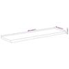 VidaXL Wall Shelf, Floating Shelf, Wall Decoration for Office Living Room, Rectangular Solid Acacia Edge 370240