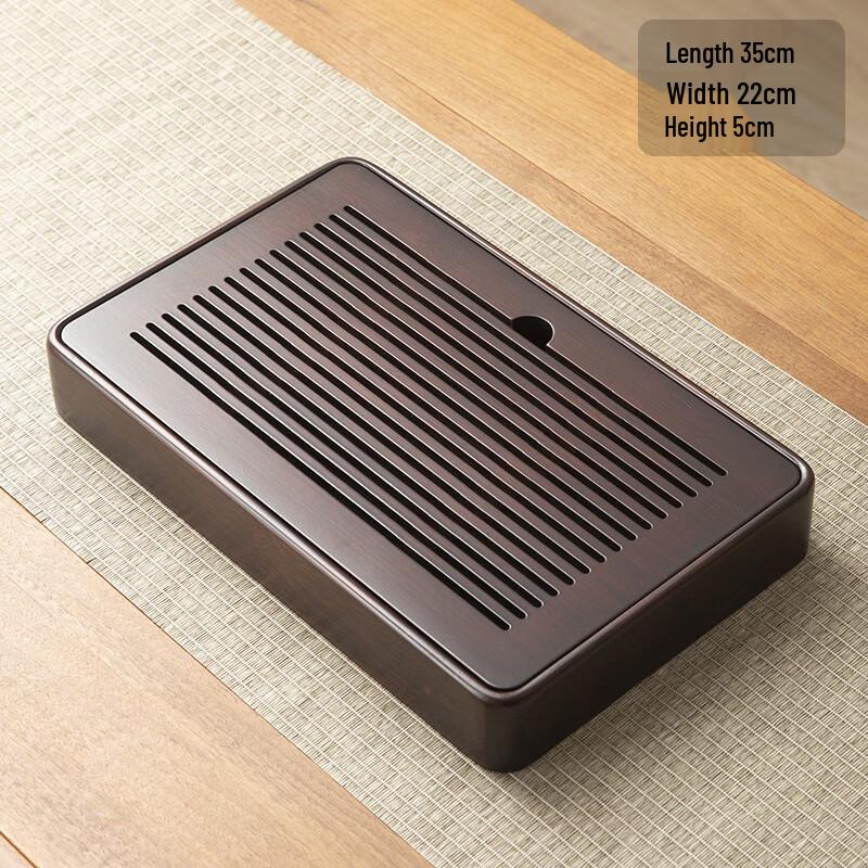 Rectangular Bamboo Draining Tea Tray