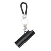 Lighter Holder Keychain with Spring Clip Retractable Metal Portable for Backpack Pocket Black