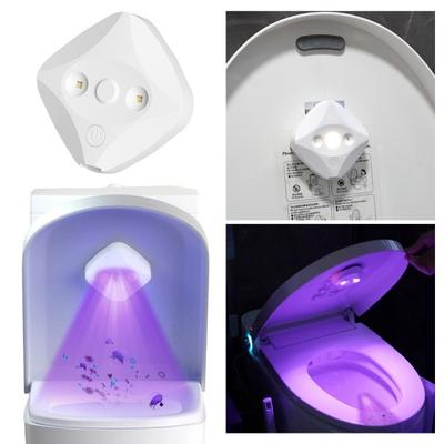 Self-Adhesive Toilet Bowl Cleaner with UV Light Easy Installation Rechargeable Motion Sensor Activated Toilet Lid Light
