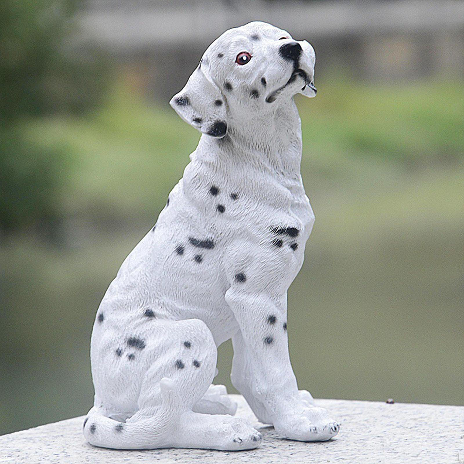 

Декоративная статуэтка собаки, настольное украшение, садовая статуэтка для книжного шкафа, гостиной белый
