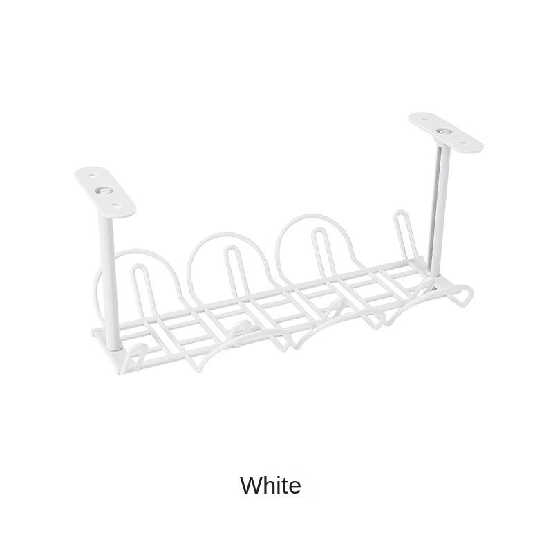 2453 Desk Bottom Power Cord Plug-in Storage Rack Cable Plate Partition Hanging Basket Laminated Rack Plug-in Board Storage Rack