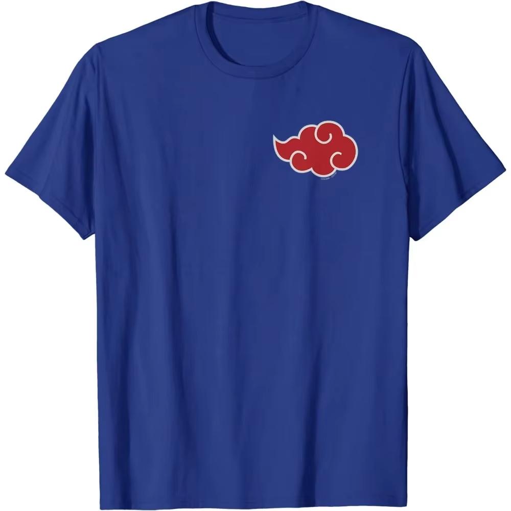 Japan Anime Akatsuki Cloud Symbols Print Men T-shirts Streetwear Men Short Sleeve T Shirts Brand  Men Clothing Tshirt