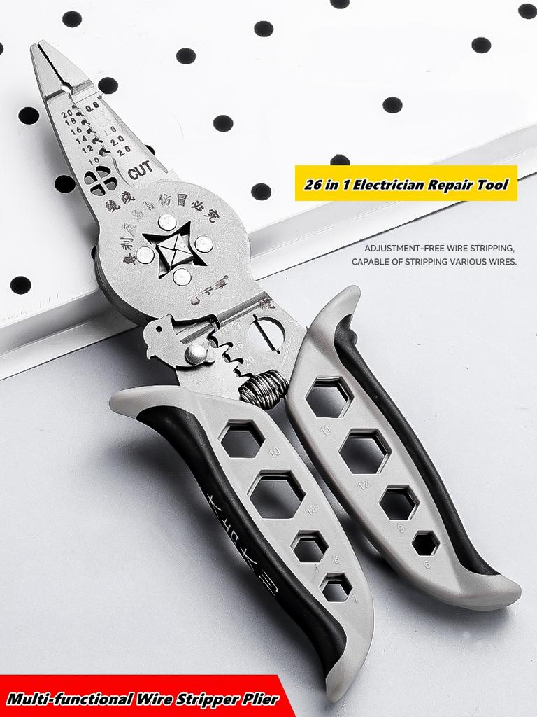 Multi-functionalcrimping Wire Stripper Pliers -Cutter Cable Wire Crimping Electrician Repair Tools Wire Stripper Tool hand tools