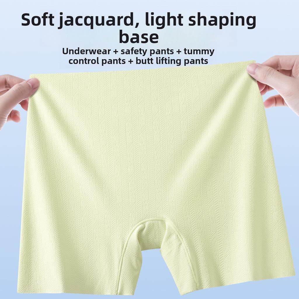 Women's Spring and Summer New Two in One Silk Crotch Anti Glare Safety Underwear