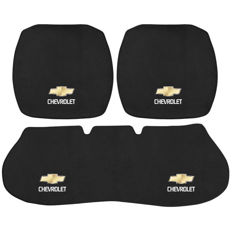 Universal 3-Piece Flannel Car Seat Cushion Set for Mazda, Haval, Changan, and Geely