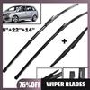 Suitable for Opel, Suitable for Zafira B 2005-2011 Front and Rear Wipers 28 Inches + 22 Inches + 14 Inches