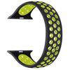 Silicone Bracelet - MY-MONTRE - Apple Watch 38/40/41mm (XS) - Black/Yellow - Size XS - Resin