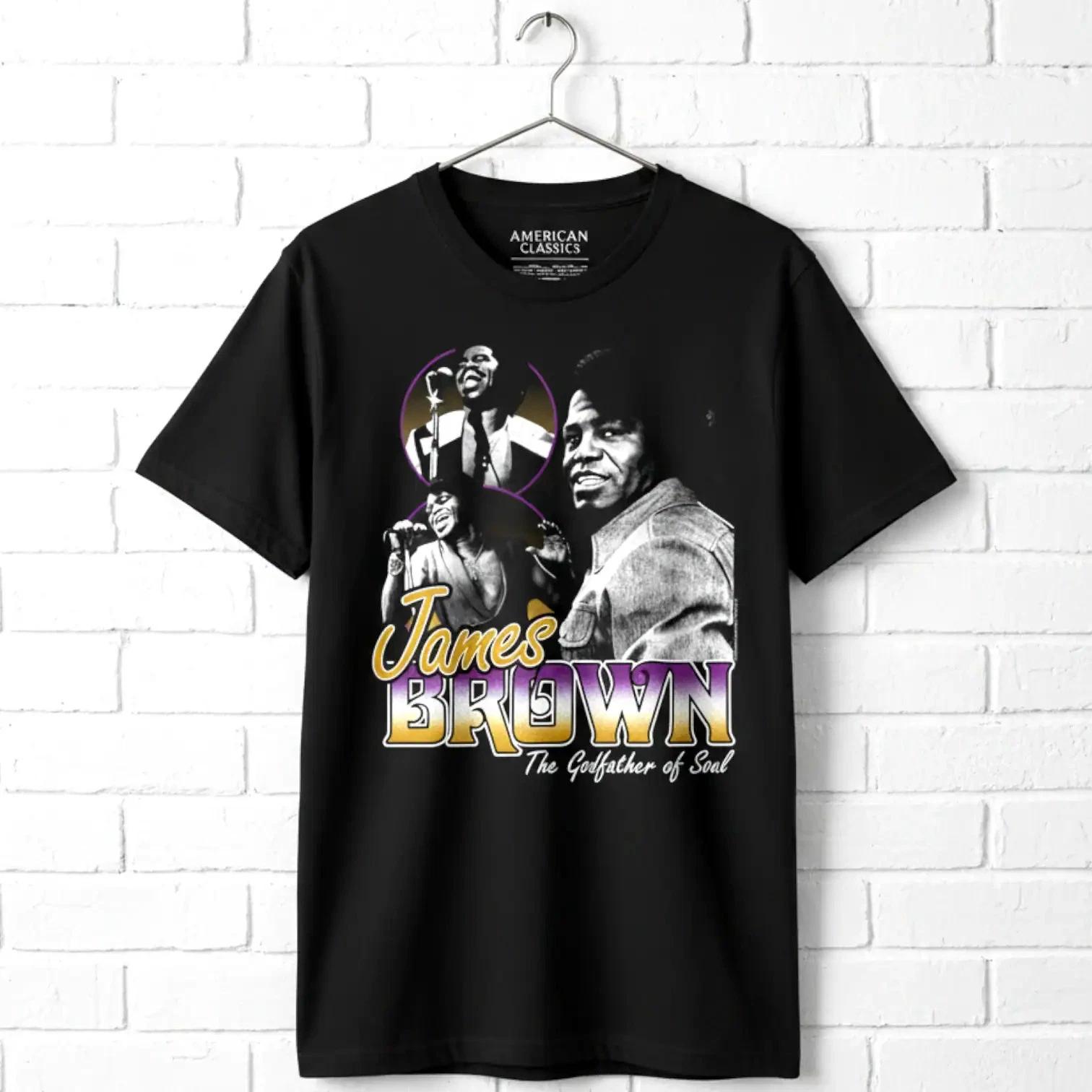 James Brown Godfather of Soul Men s T Shirt XXL