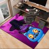 Colorful Kpop cartoon Office Rug Chair Mat, Game Carpet, Suitable for Front Door, Bedroom, Living Room, Desk, Holiday Gift