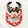Festive Christmas Headband: Tree, Snowman, Snowflake, Reindeer, Gingerbread Man Cross-Knot Design
