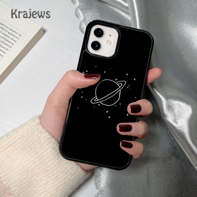 Aesthetic Space Stars Planet Phone Case Cover For iPhone 17 Air 16 15 14 plus 12 13 pro max coque Shell Fundas