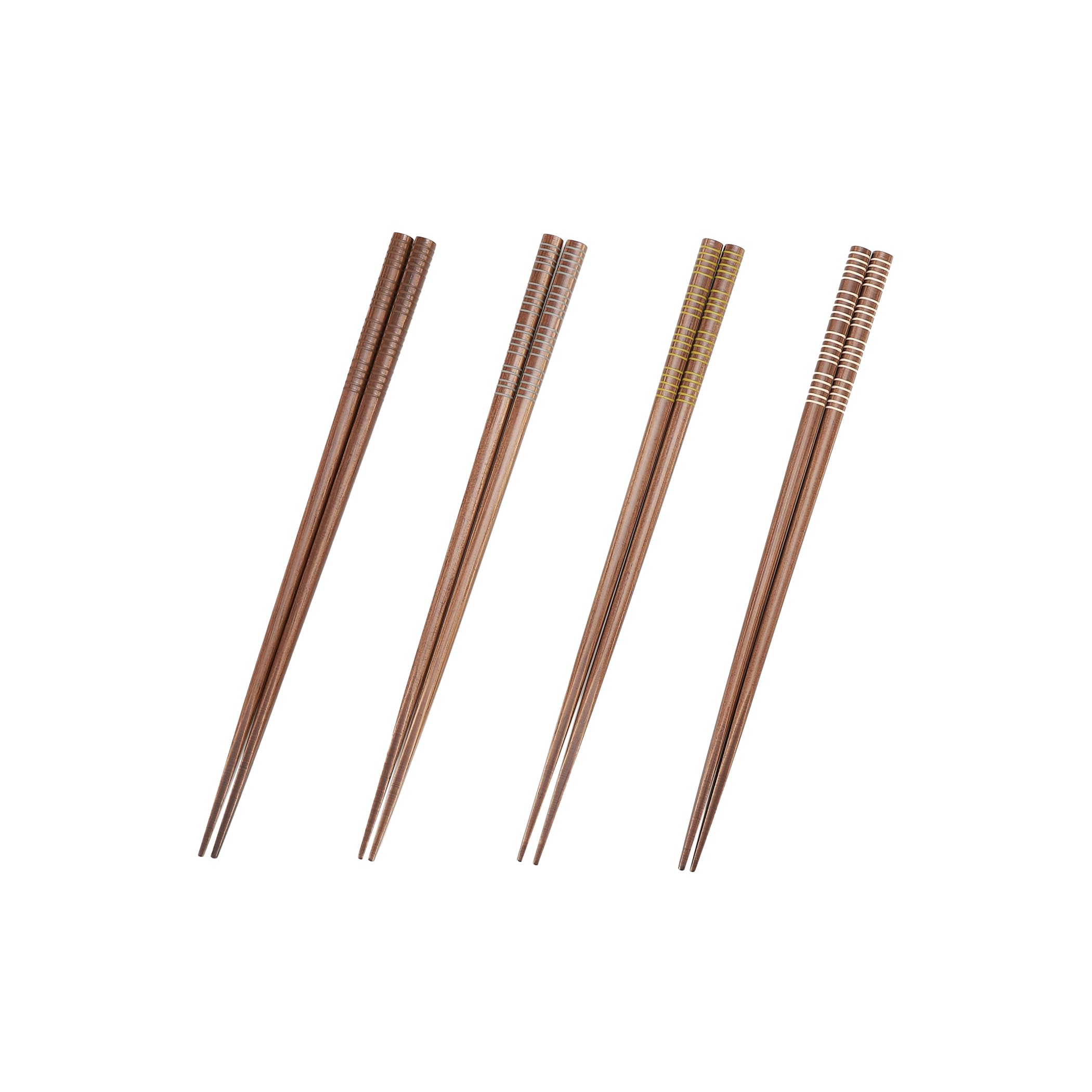 Tea Afternoon Tea Living Chopsticks JE63 Wakasa Lacquer Antibacterial Chopsticks Set Brown [Afternoon Living] Thread-Wrapped 4-Pair