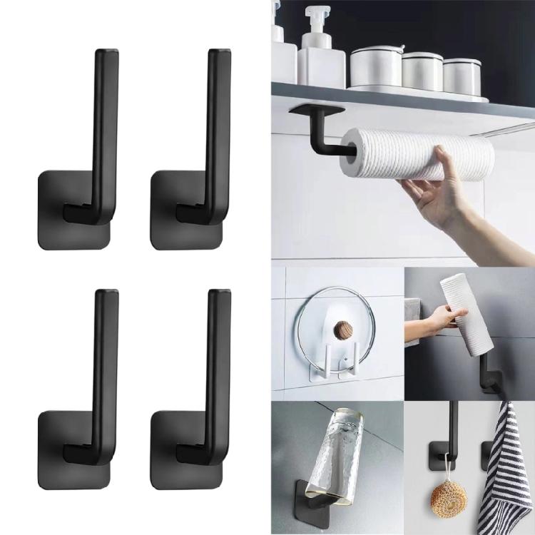 Wall Mounted Cloth Hanger Hat Racks Plastic L Shape Hat Hangers Baseball Caps Rack Hat Holder for Wall Closet Door