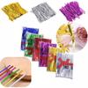 1 Bag Metallic Twist Tie Wire for Candy Lollipop Cake Cello Bag Party Gift 8cm.