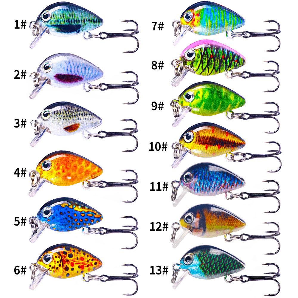 Mini Bionischer Wackelnder Fetter Fisch Köder 1.5g 2.5cm Box