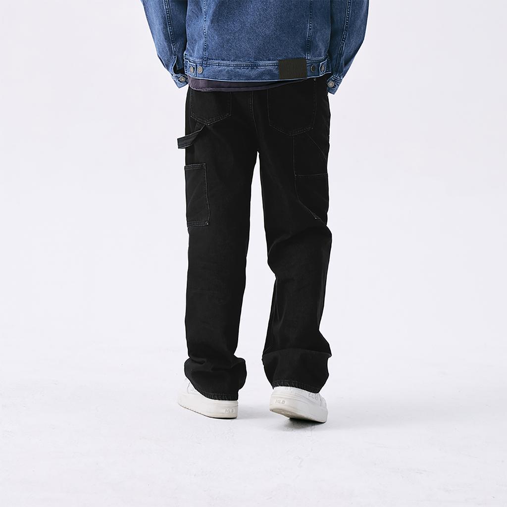 New MLB New York Yankees Basic Collection SS25 Jeans Men's Black 3LDPB0251-50BKS