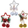 DIY Christmas Star Bells User Friendly Plastic Metal Hanging Decors For Festival Parties Window Displays