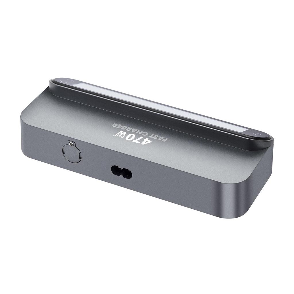 New 470W GaN Retractable Cable Desktop Charger with 405W & 140W Digital Display Outputs
