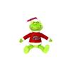Green Christmas Plush Stuffed Animal - Soft Furry Holiday Doll for Festive Decorations or Gift Giving