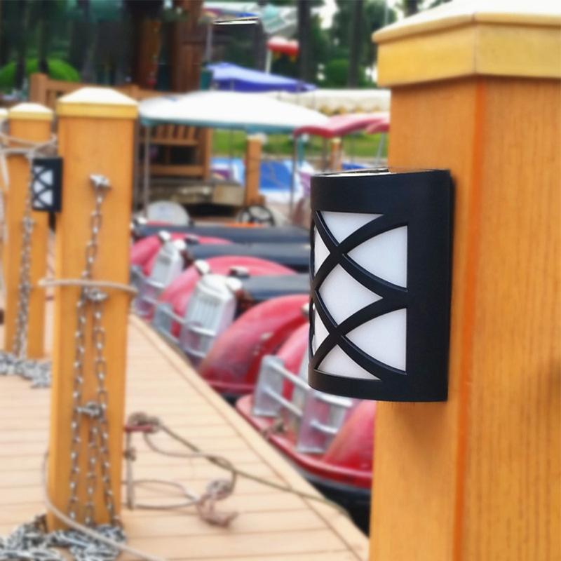 LED Solar Wandleuchte Außen Ip55 Wasserdicht Gartenlicht für Hof Terrasse Garten Weg Veranda Dekor