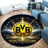 Borussia Custom Name Round Area Rug,Carpet Rug for Living Room Bedroom Sofa Playroom Decor,Non-slip Floor Mat