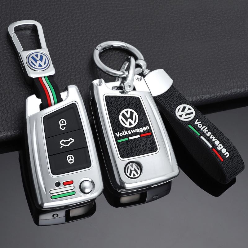 Pentru VOLKSWAGEN Aliaj de Zinc Gel de Siliciu Carcasă Cheie Flip Auto Acoperire Completă Carcasă Fob Pentru VW Volkswagen Golf 7 MK7 Tiguan MK2 Lanț Cheie Auto