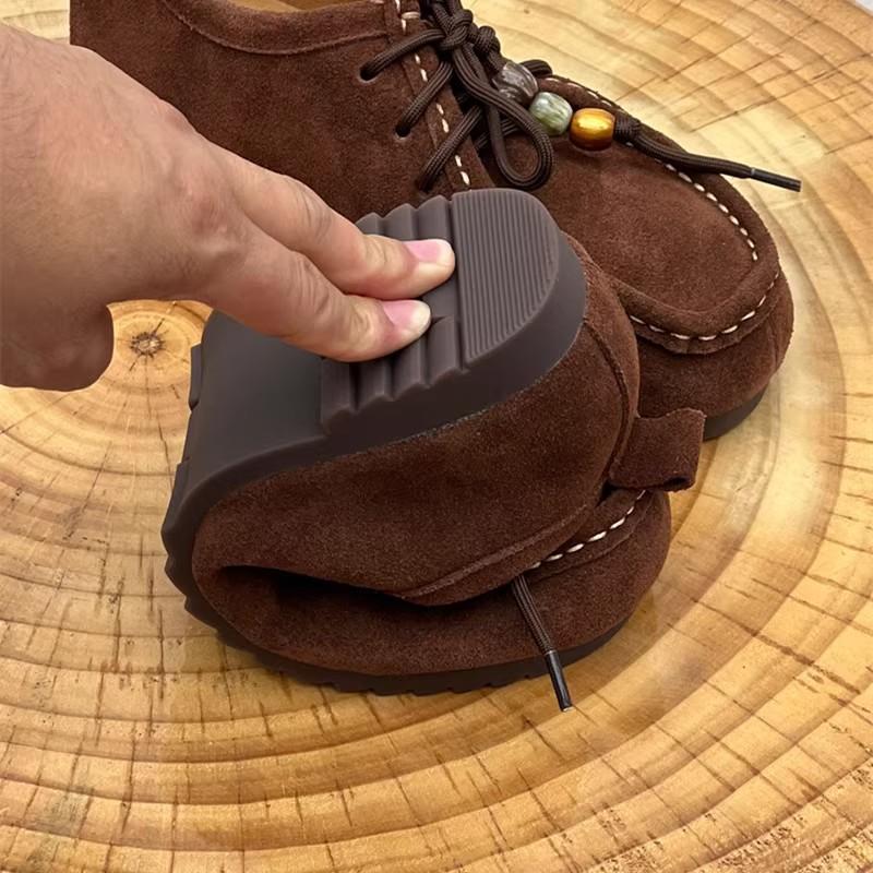 GKTINOO Genuine Leather Shoes Lace-Up Women's Casual Shoes Handmade Soft Sole Loafers Brand Casual Women's Shoes