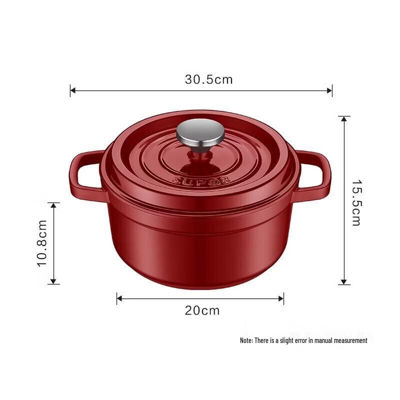 SUPOR 24cm Cast Iron Enamel Stew Pot