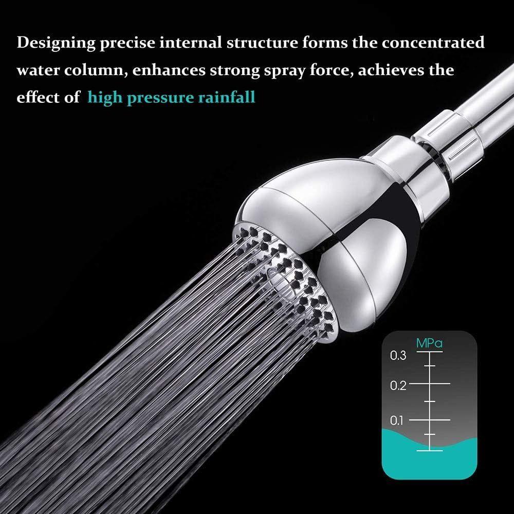Silicone Nozzles Shower Heads Matte Black 360 Rotation Spray Shower Powerful Water Flow Rustproof Rain Shower Head Bathroom Use