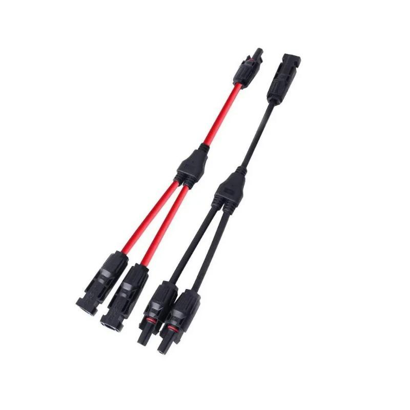 

MMF/FFM Solar Branch Adapter Solars Panel Cables Distributor Waterproof Dustproof Cable Plug Sock Good Y Type Parallel Connector