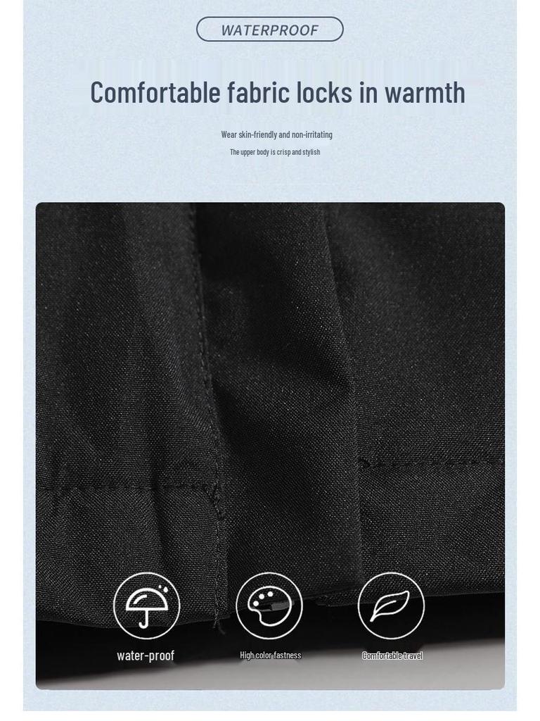 Men's Graphene Thermal Hooded Jacket - Winter Windproof, Thickened Workwear, Mountaineering Style, Trendy Couple Design