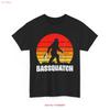 Bigfoot Fishing T Shirt Bassquatch Season Lovers Vintage Breathable Homme Stylish Soft Designer Clothes Slightly