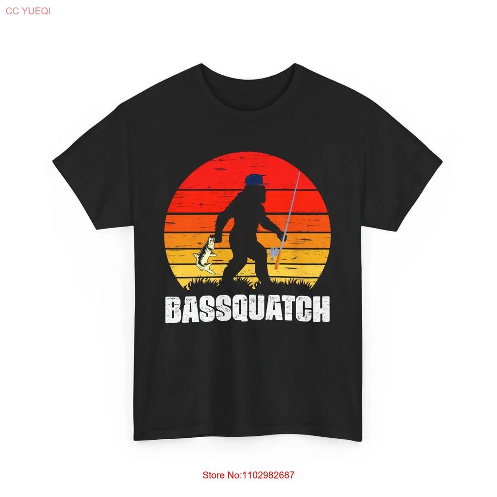 Bigfoot Fishing T Shirt Bassquatch Season Lovers Vintage Breathable Homme Stylish Soft Designer Clothes Slightly