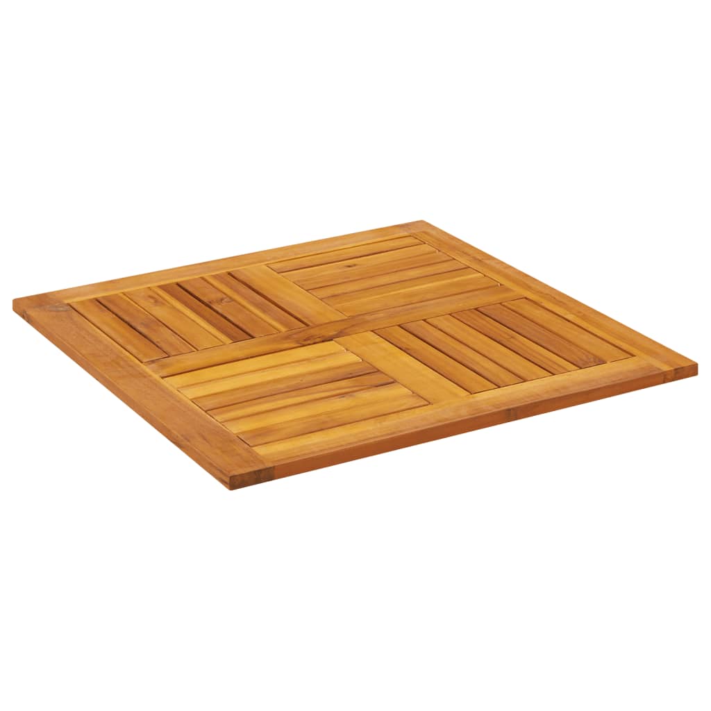 Table Top 70x70x2 cm Square Solid Acacia Wood