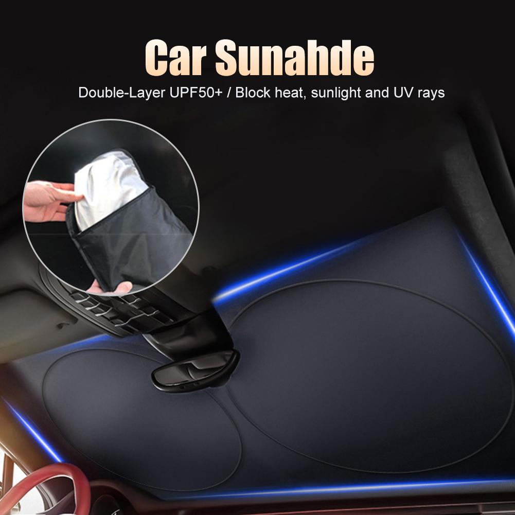 Guarda-chuva de carro para pára-brisa, protetor solar, proteção UV, isolamento térmico